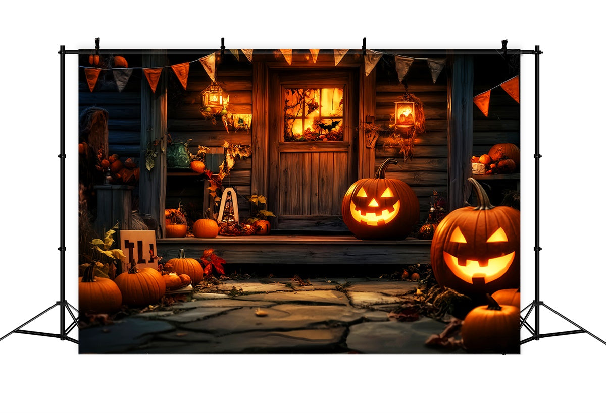 Halloween Backdrop Harvest Haunt Doorway Backdrop LXX57-78