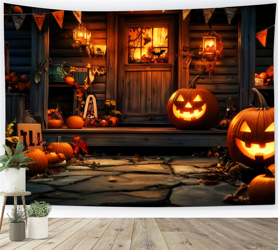 Halloween Backdrop Harvest Haunt Doorway Backdrop LXX57-78