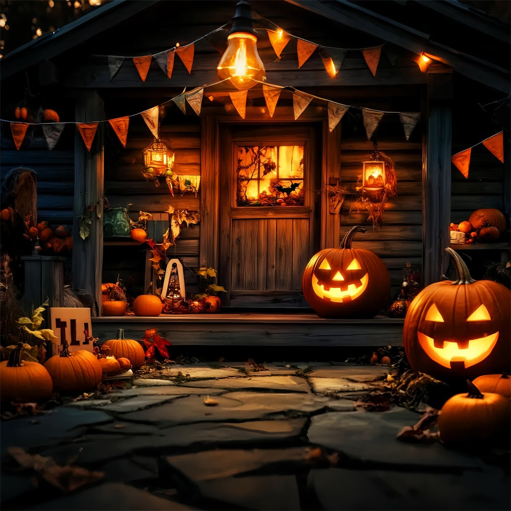 Halloween Backdrop Harvest Haunt Doorway Backdrop LXX57-78