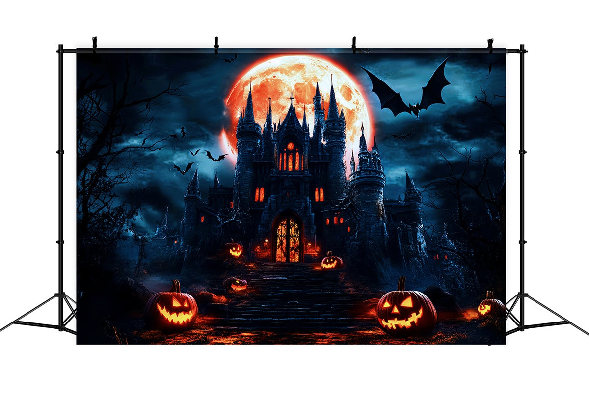 Halloween Mond Backdrop Haunted Curse Zitadelle Backdrop LXX57-80