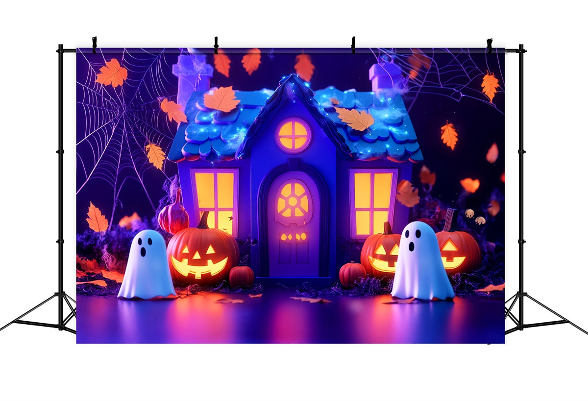 Niedliche Halloween-Hintergrundkulisse Verwunschenes Spukhaus-Hintergrundkulisse LXX57-83