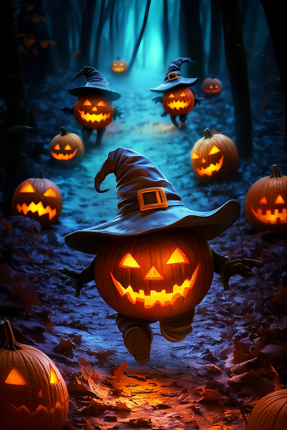 Halloween Fotokulisse Kürbis Unfug Parade Kulisse LXX57-97