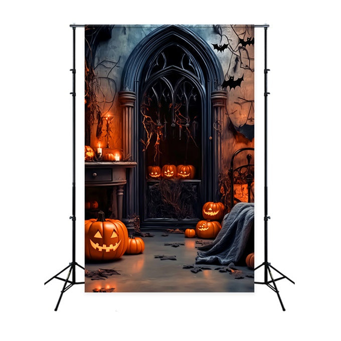 Halloween Backdrop Ideen Schatten Gothic Window Foto Hintergrund LXX58-1