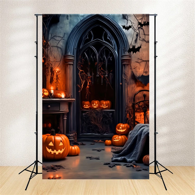 Halloween Backdrop Ideen Schatten Gothic Window Foto Hintergrund LXX58-1