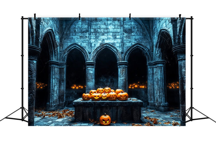 Halloween Fotohintergrund Gespenstisches Steingewölbe Hintergrund LXX58-11