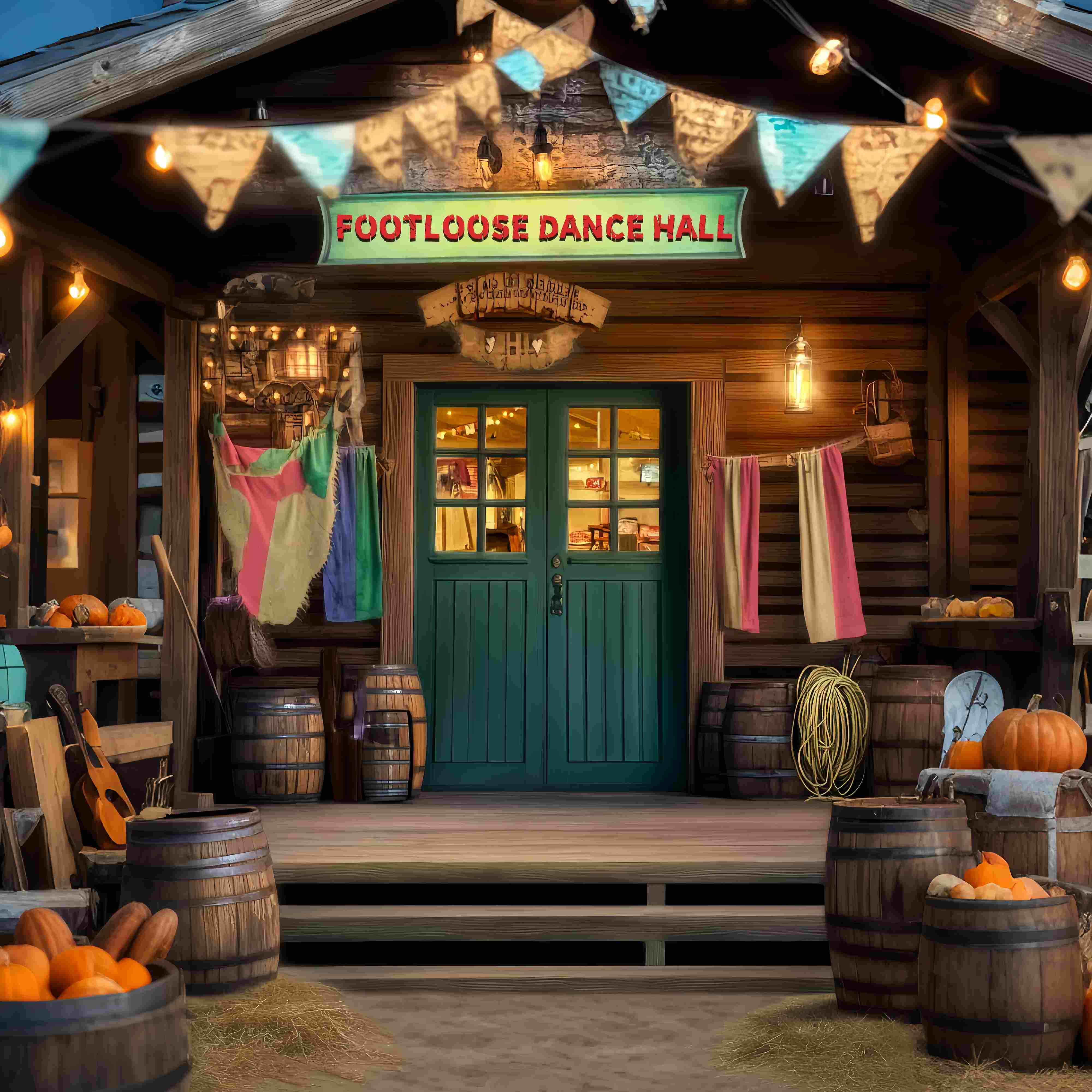 Herbst-Foto Hintergrundbilder für Fotografie Western Tanzsaal Eingang Western-Foto Hintergrund LXX58-189
