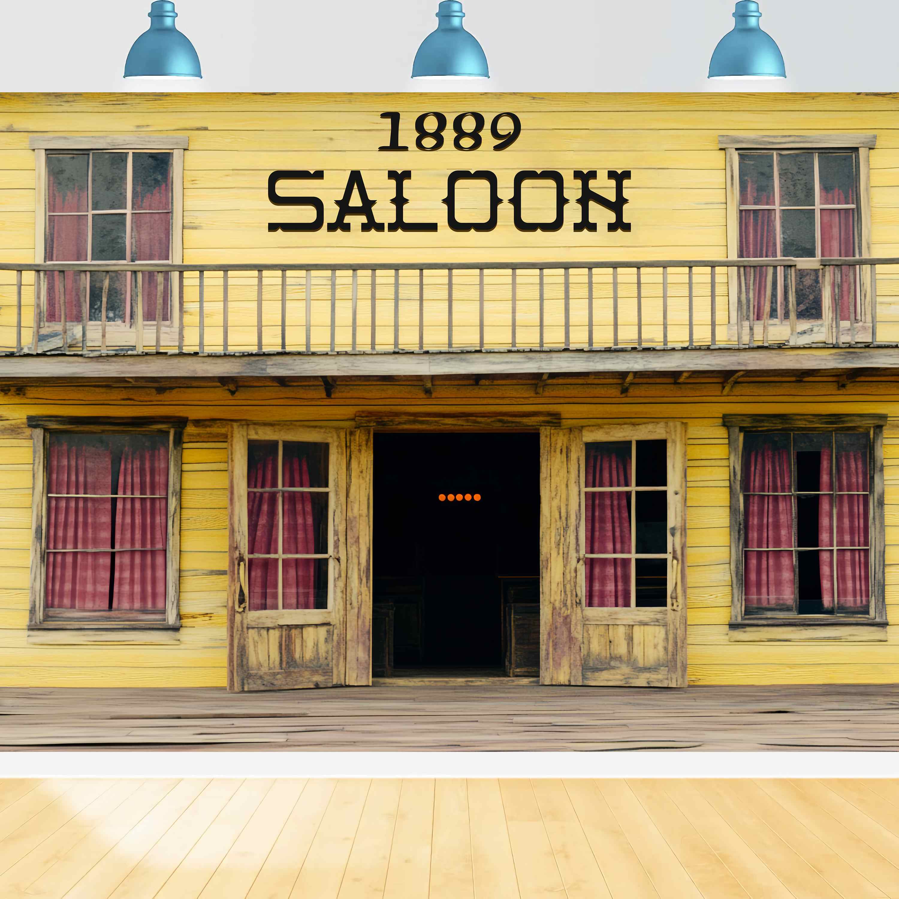 Herbst-Foto Hintergrund Vintage Gelb Western Saloon Western-Foto Hintergrund LXX58-202