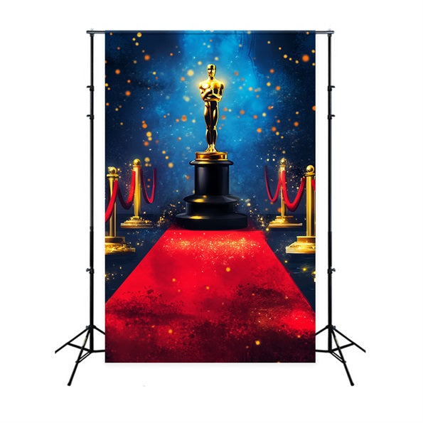 Oscar-Foto Hintergrund Goldener Award Spotlight Bühne Roter Teppich Foto Hintergrund LXX58-320