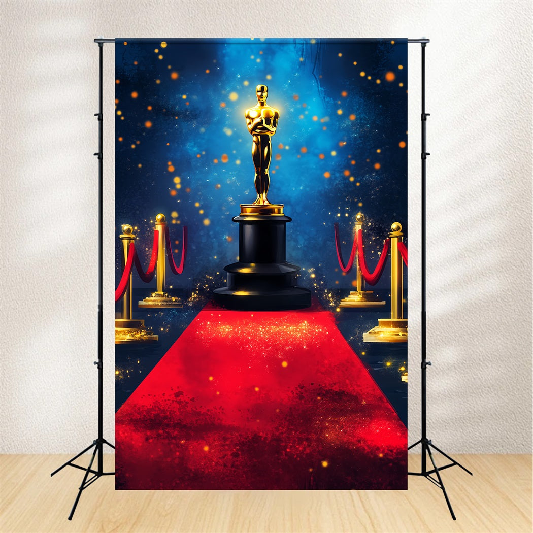 Oscar-Foto Hintergrund Goldener Award Spotlight Bühne Roter Teppich Foto Hintergrund LXX58-320
