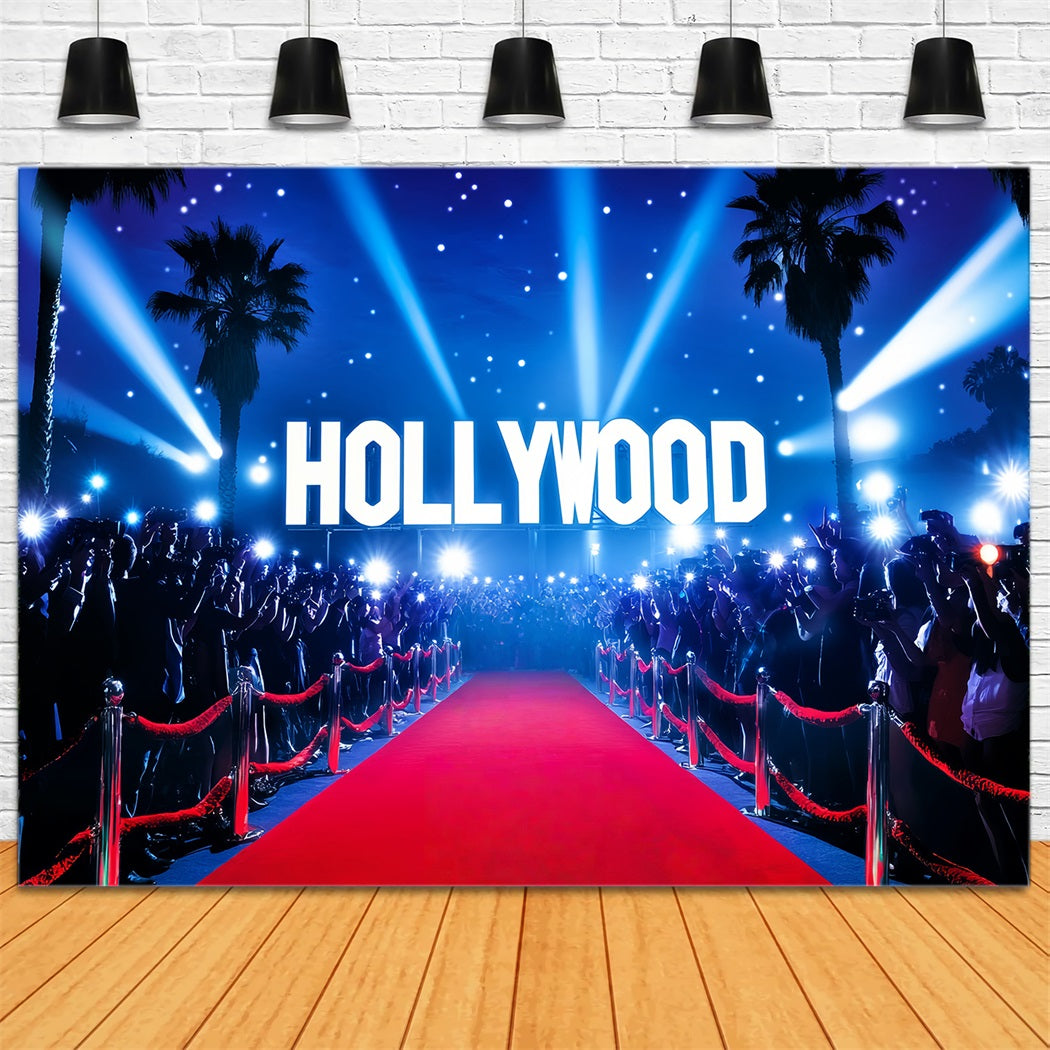 Paparazzi-Foto Hintergrund Hollywood-Lichter Paparazzi-Menschenmenge Roter-Teppich-Foto Hintergrund LXX58-323