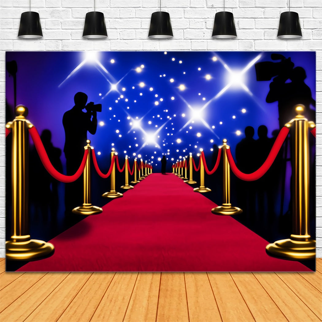 Paparazzi-Foto Hintergrund Hollywood-Nacht Roter-Teppich-Foto-Foto Hintergrund LXX58-324