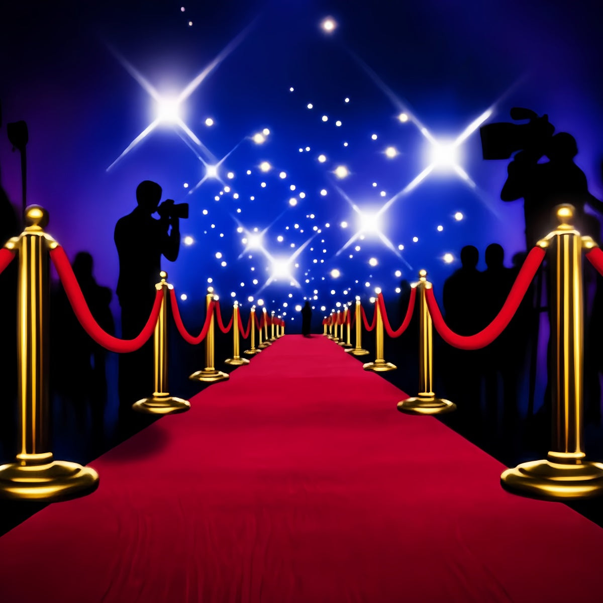 Paparazzi-Foto Hintergrund Hollywood-Nacht Roter-Teppich-Foto-Foto Hintergrund LXX58-324