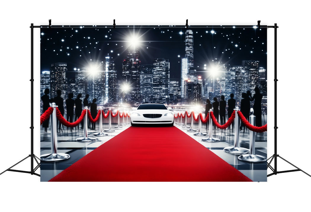 Paparazzi-Roter-Teppich-Foto Hintergrund Luxusauto-Ankunft Hollywood-Foto Hintergrund LXX58-325