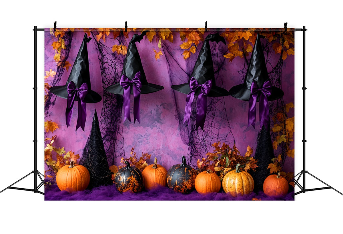 Halloween Wandhintergrund Verzauberte Hexe Band Foto Hintergrund LXX58-41