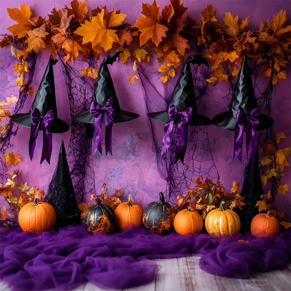 Halloween Wandhintergrund Verzauberte Hexe Band Foto Hintergrund LXX58-41