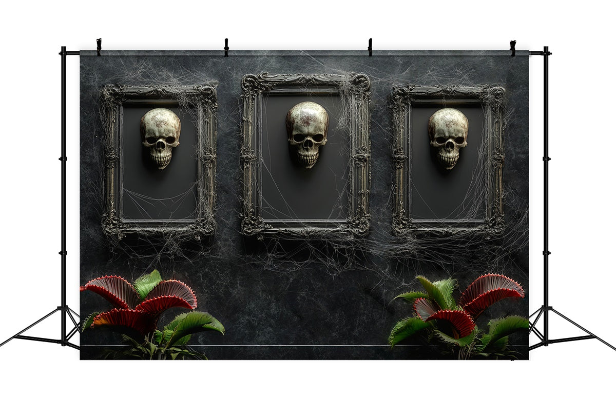 Halloween Wandhintergrund Gothic Skull Gallery Foto Hintergrund LXX58-47