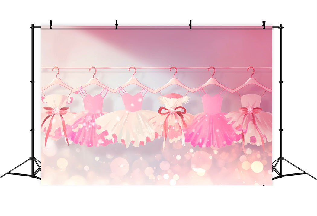 Tanzstudio-Fotohintergrund Pastellrosa Ballettkleider Reihe Tanzfotohintergrund LXX59-15
