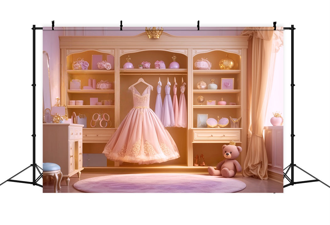 Tanzfotohintergrund Fotohintergrund Königliche Garderobe Rosa Eleganz Tanzfotohintergrund LXX59-25