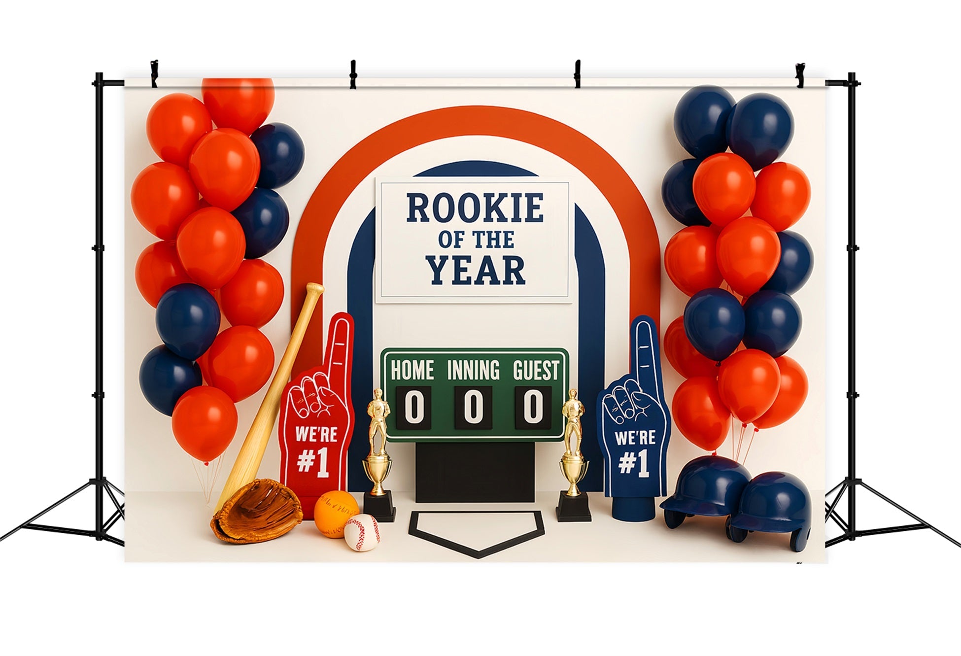 Sport-Fotohintergrund Rookie-Jahr Baseball-Feier Baseball-Fotohintergrund LXX59-304
