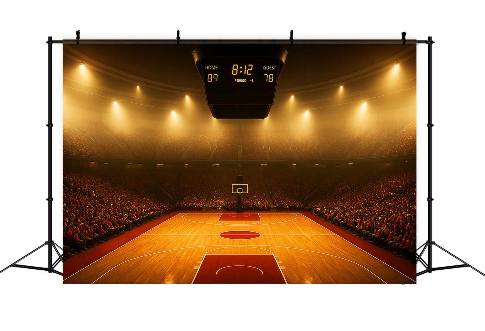 Basketball-Studiohintergründe Vollbesetzte Arena Basketballplatz Sport-Studiohintergründe LXX59-326