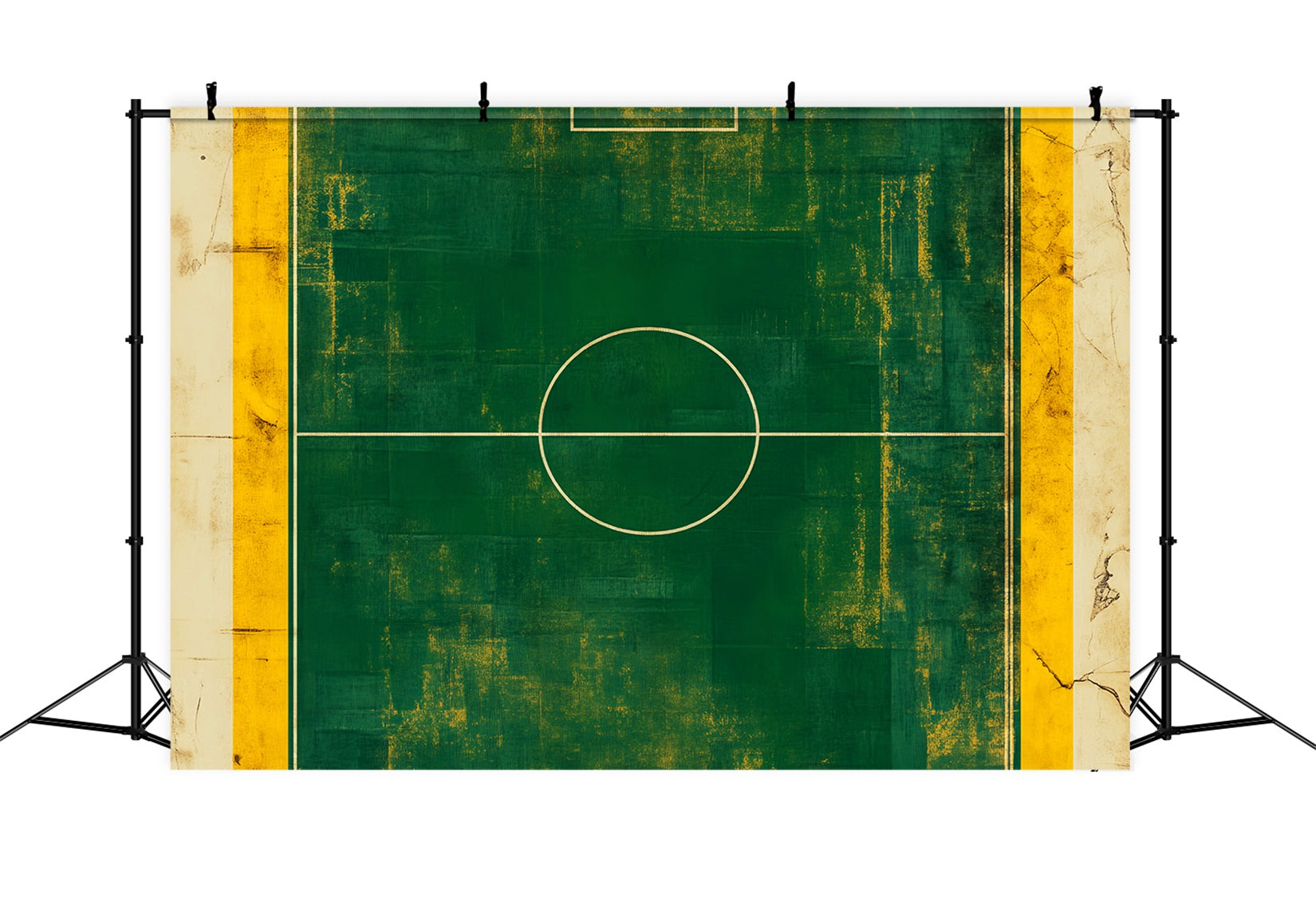 Fußball-Studiohintergründe Vintage-grüner Fußballplatz Sport-Studiohintergründe LXX59-329