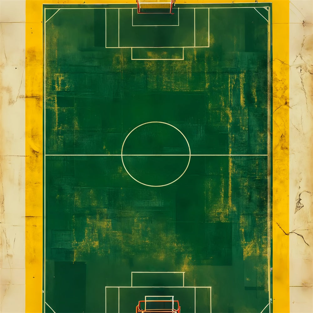 Fußball-Studiohintergründe Vintage-grüner Fußballplatz Sport-Studiohintergründe LXX59-329