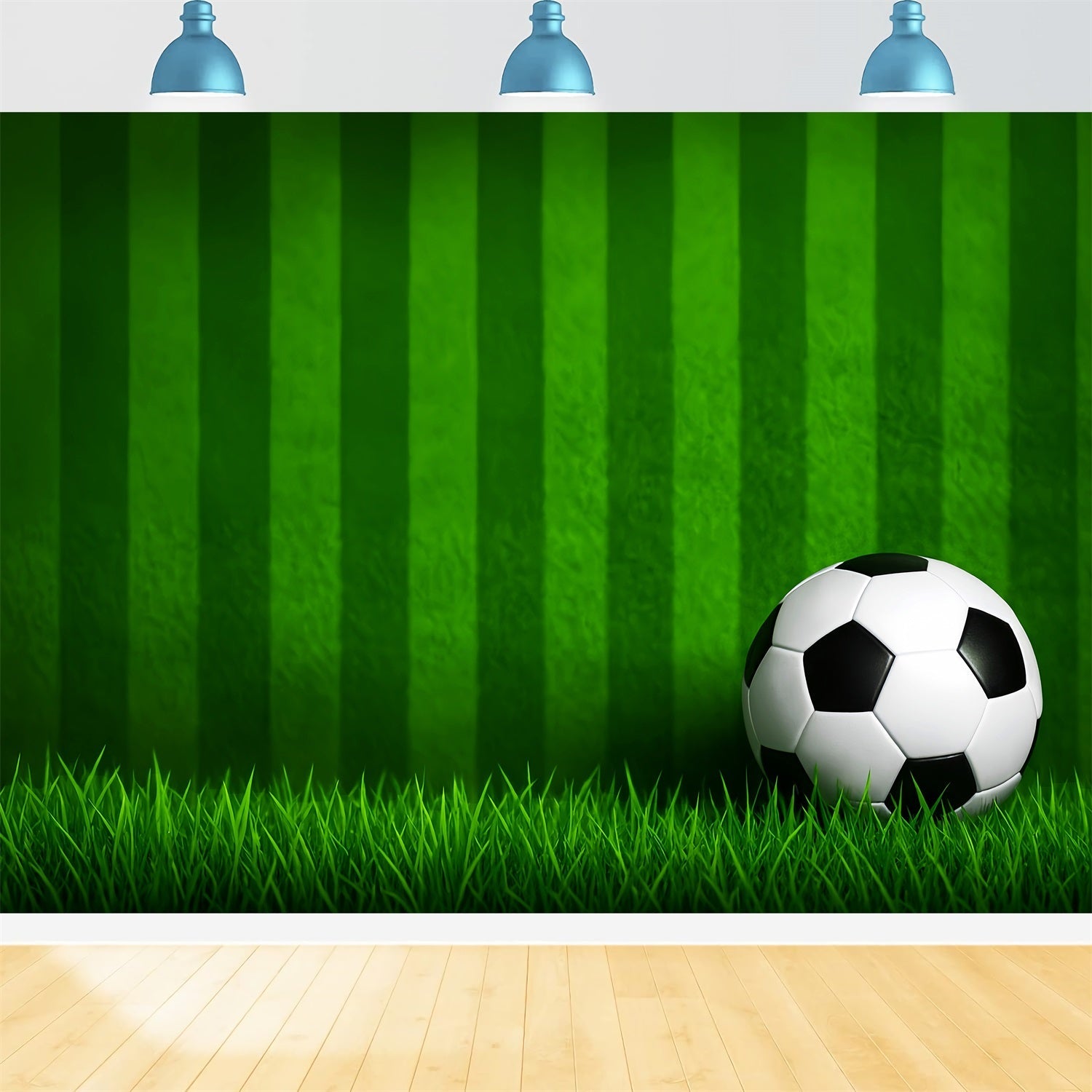Fußball-Studiohintergründe Gestreiftes Gras Fußball Sport-Studiohintergründe für Fotografie LXX59-331
