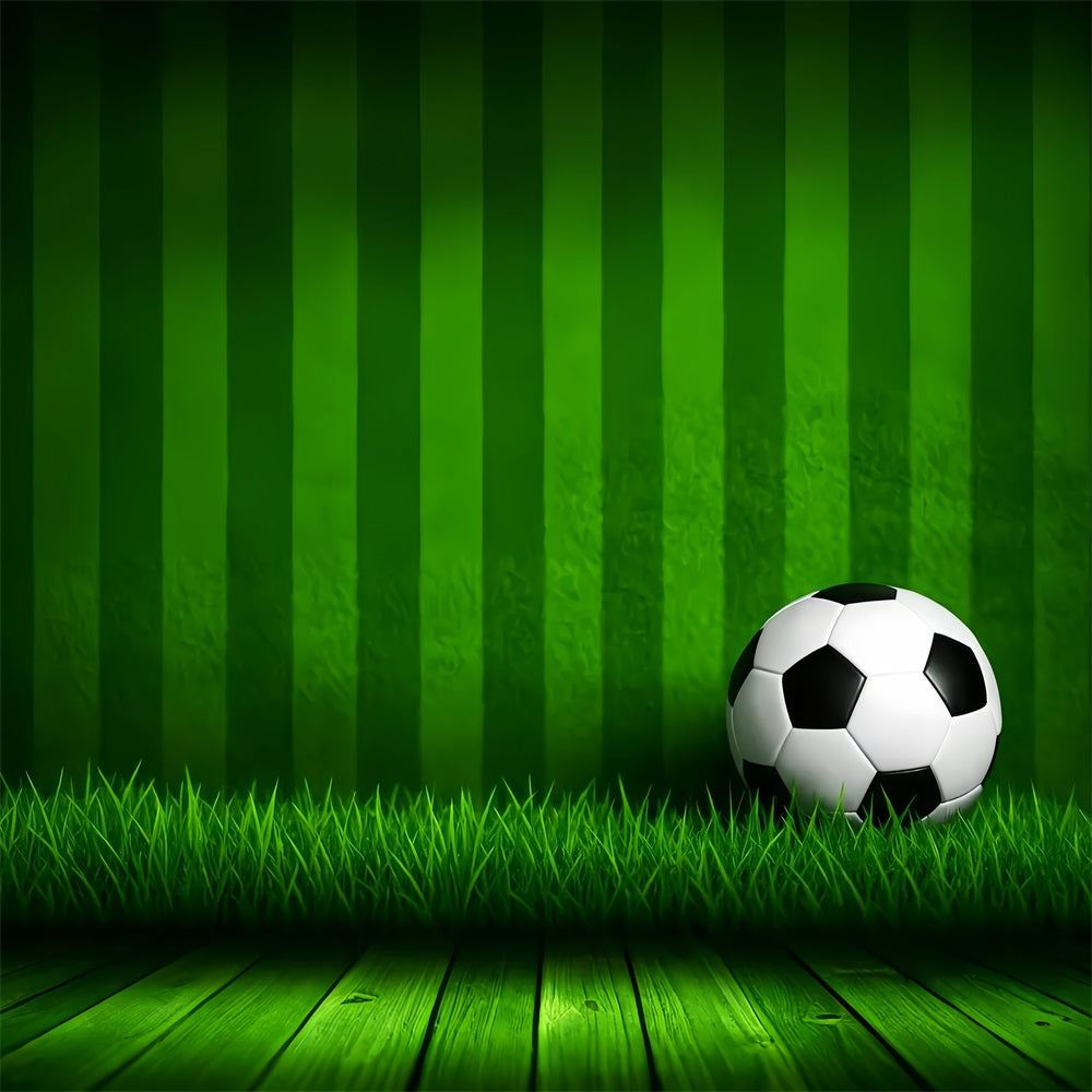 Fußball-Studiohintergründe Gestreiftes Gras Fußball Sport-Studiohintergründe für Fotografie LXX59-331