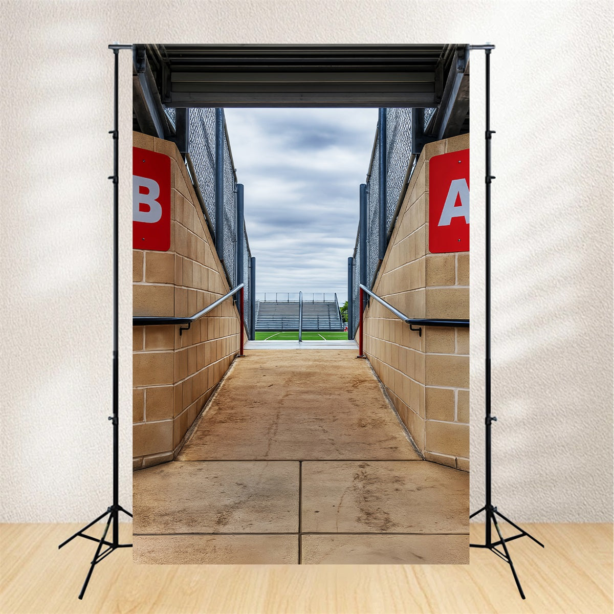 Sport-Fotohintergrund Betontunnel Stadioneingang Sport-Studiohintergründe LXX59-340