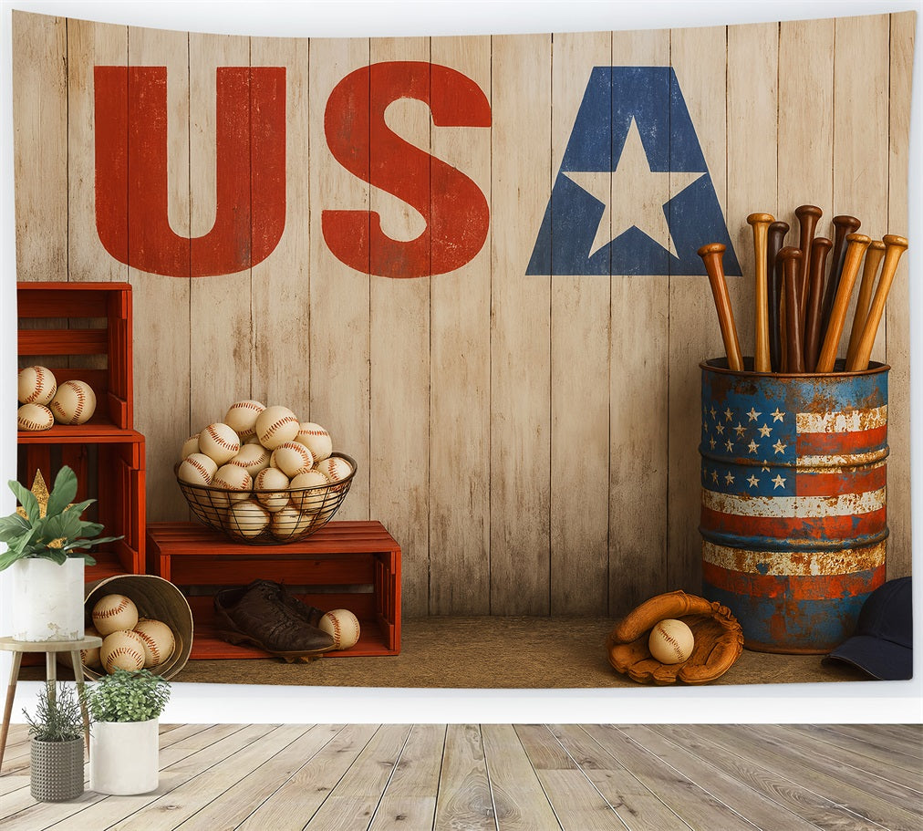 Baseball-Fotohintergrund Baseball USA Vintage-Setup Sport-Studiohintergründe LXX59-348