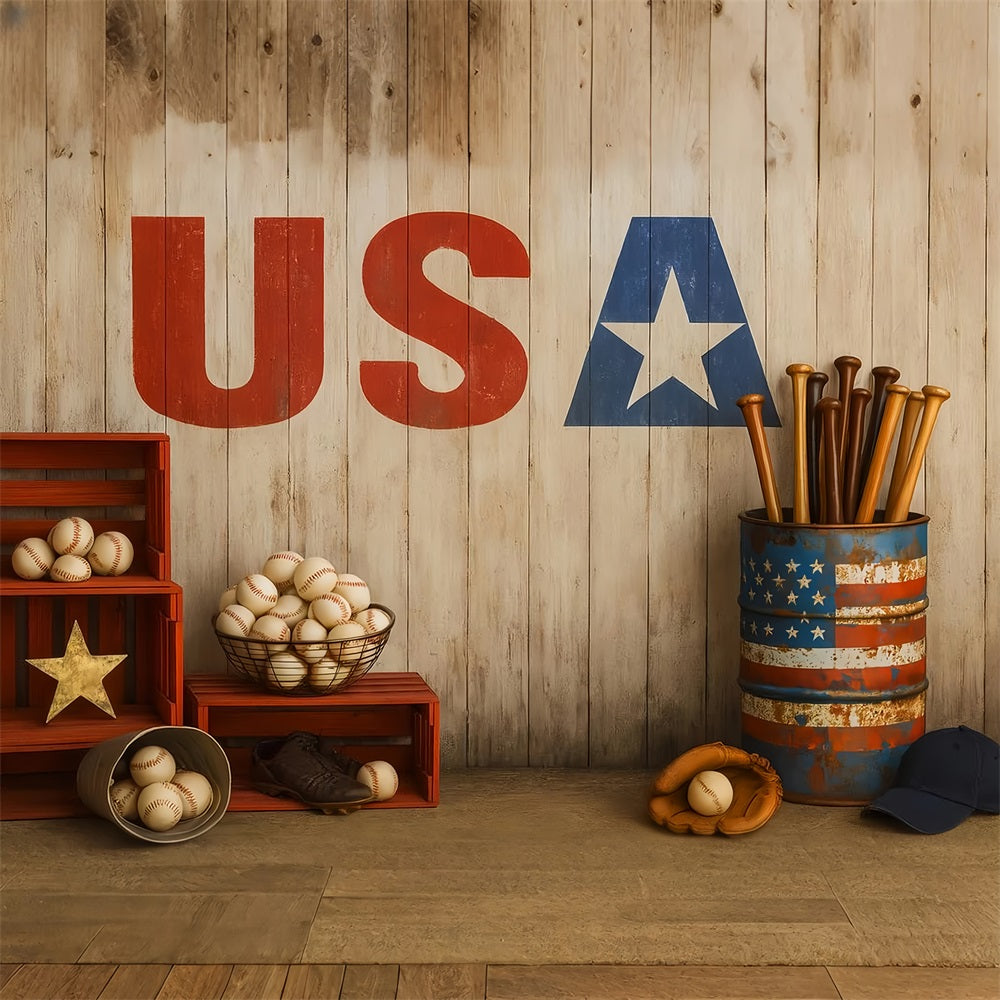 Baseball-Fotohintergrund Baseball USA Vintage-Setup Sport-Studiohintergründe LXX59-348