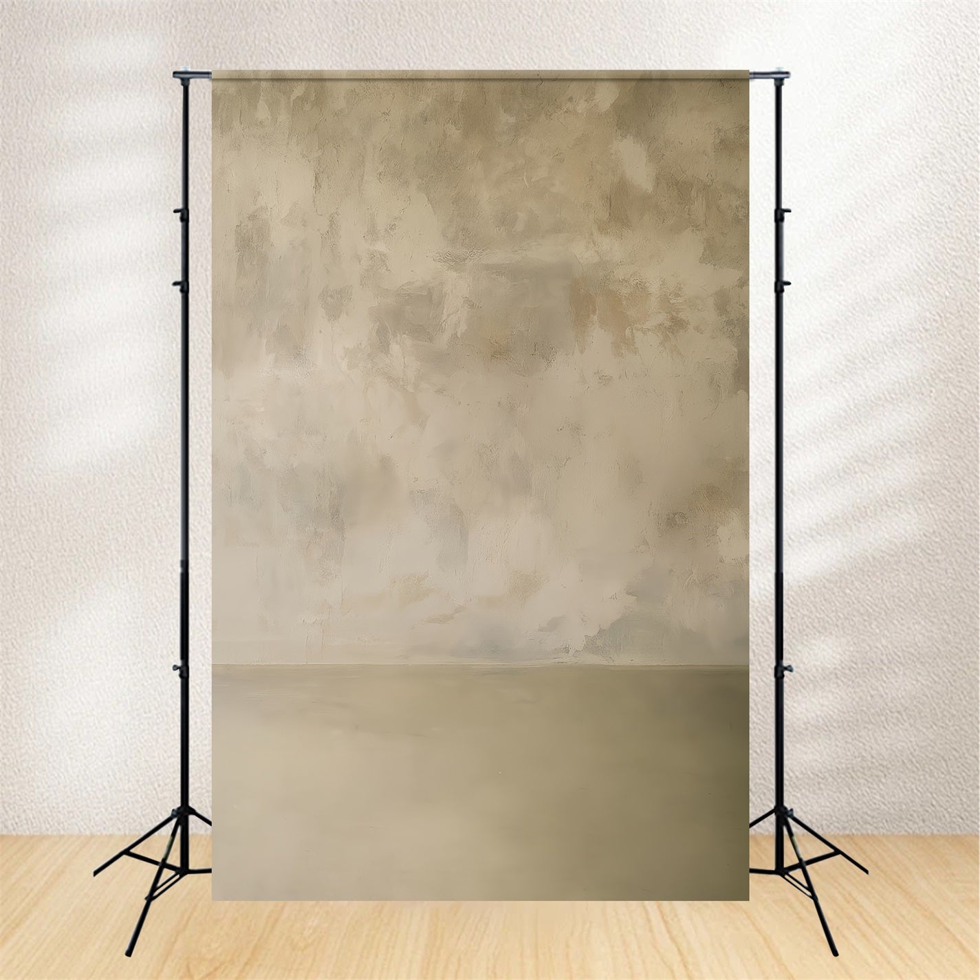 Beton-Fotohintergrund Warmer beiger Putz-Textur-Porträt-Fotohintergrund LXX59-421