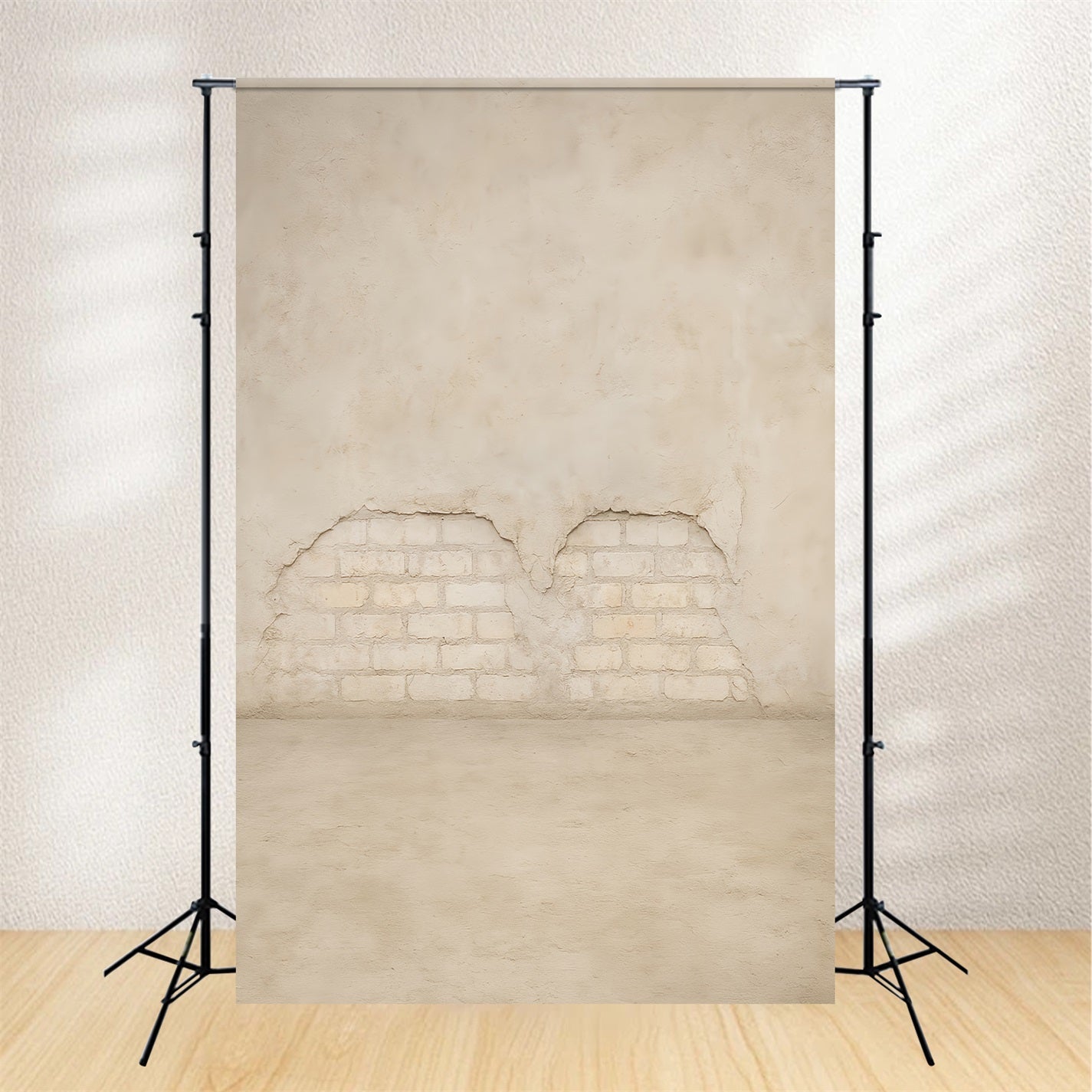Betonwand-Fotohintergrund Helle Ziegel Vintage-Textur Schulporträt-Fotohintergrund LXX59-422