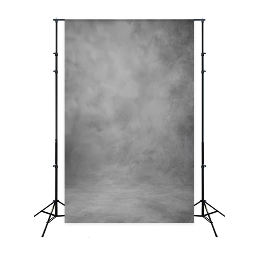 Porträt-Fotohintergrund Weicher grauer Nebel Textur Porträt-Studio-Fotohintergrund LXX59-429