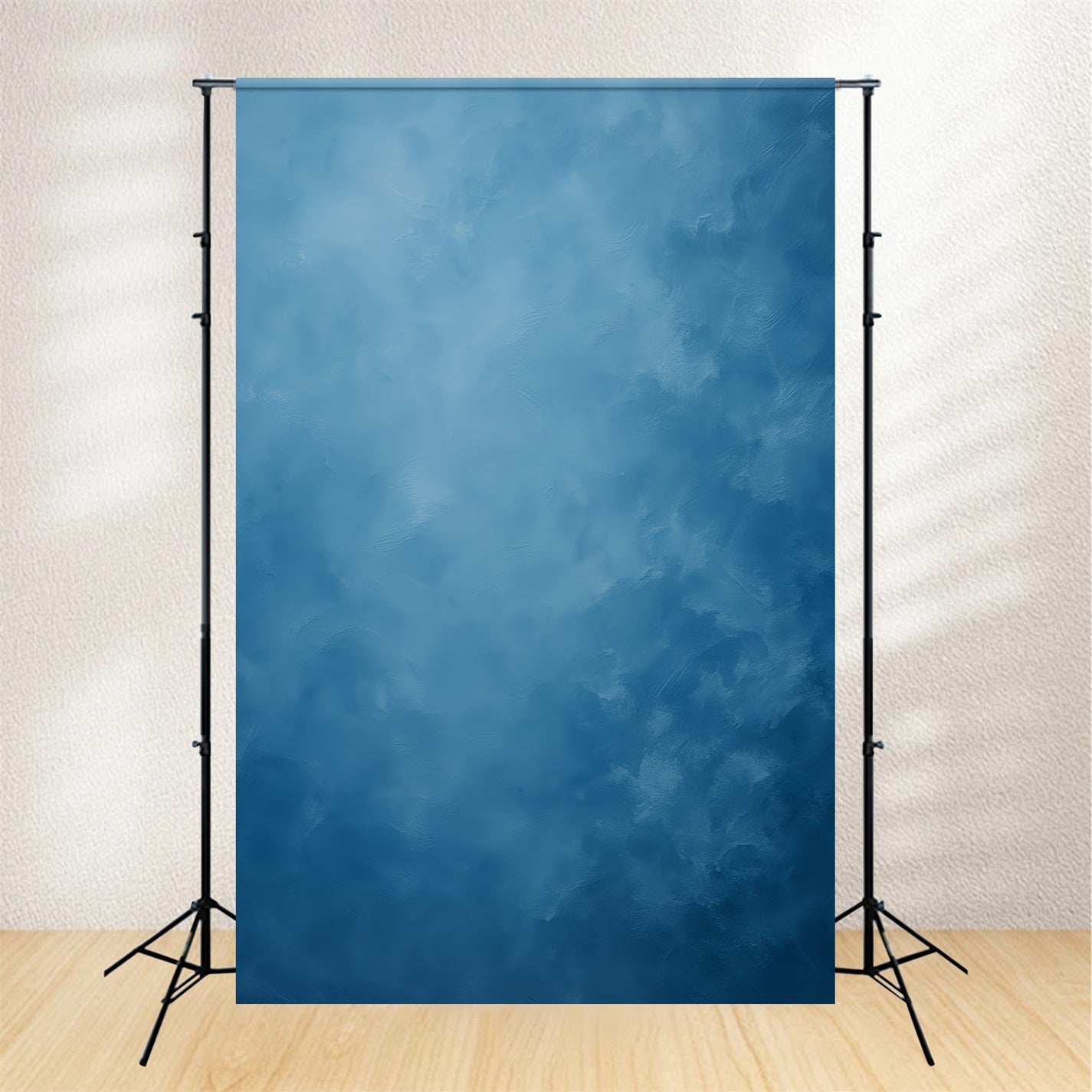 Blauer Porträtfotohintergrund Ruhige blaue Nebelstruktur Studio-Porträtfotohintergrund LXX59-434