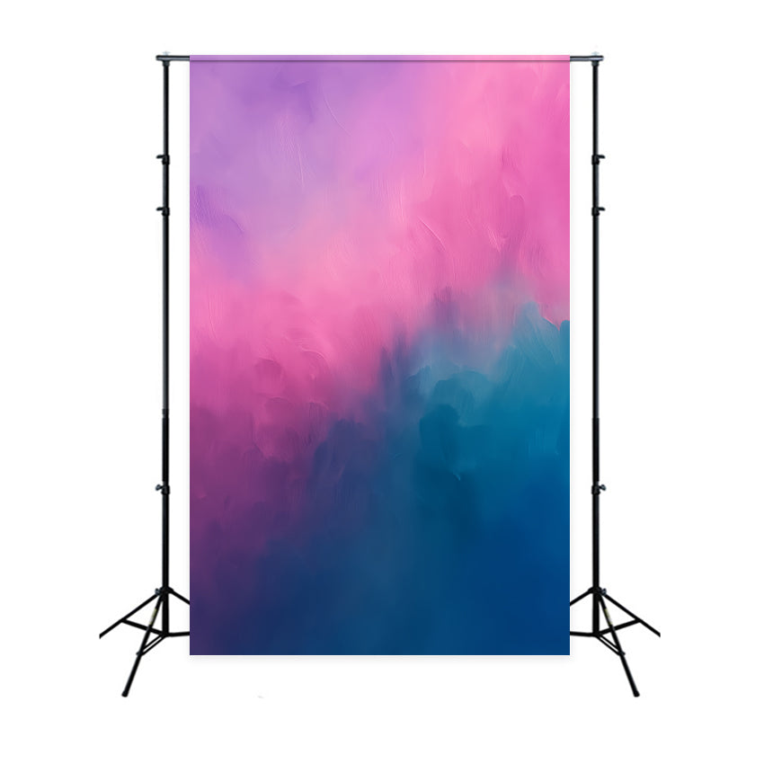 Porträtfotografie-Fotohintergrund Verträumter violett-blauer Farbverlauf Porträt-Fotohintergrund LXX59-449