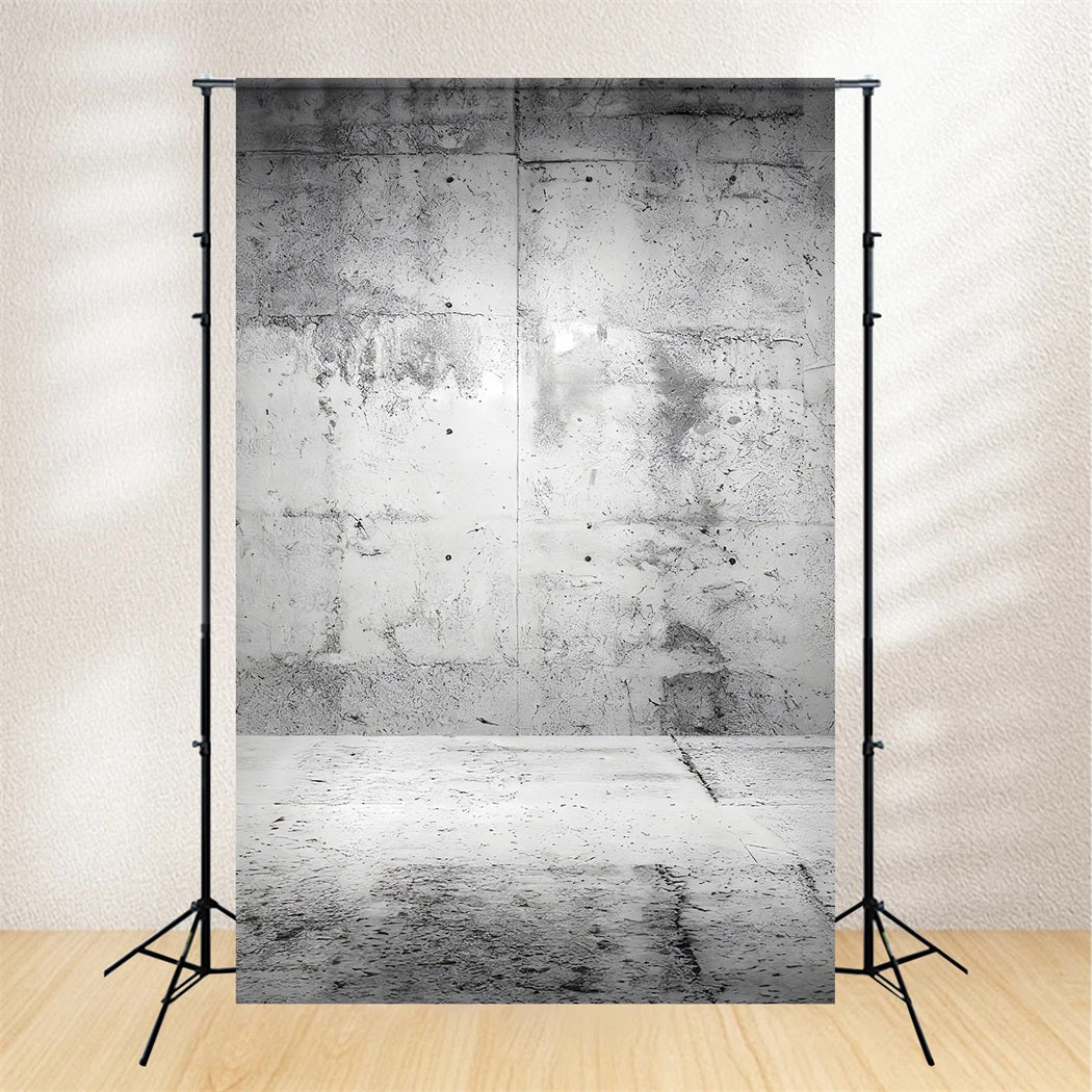 Beton-Fotohintergrund Gealterte industrielle Betonstruktur Familienporträt-Fotohintergrund LXX59-454