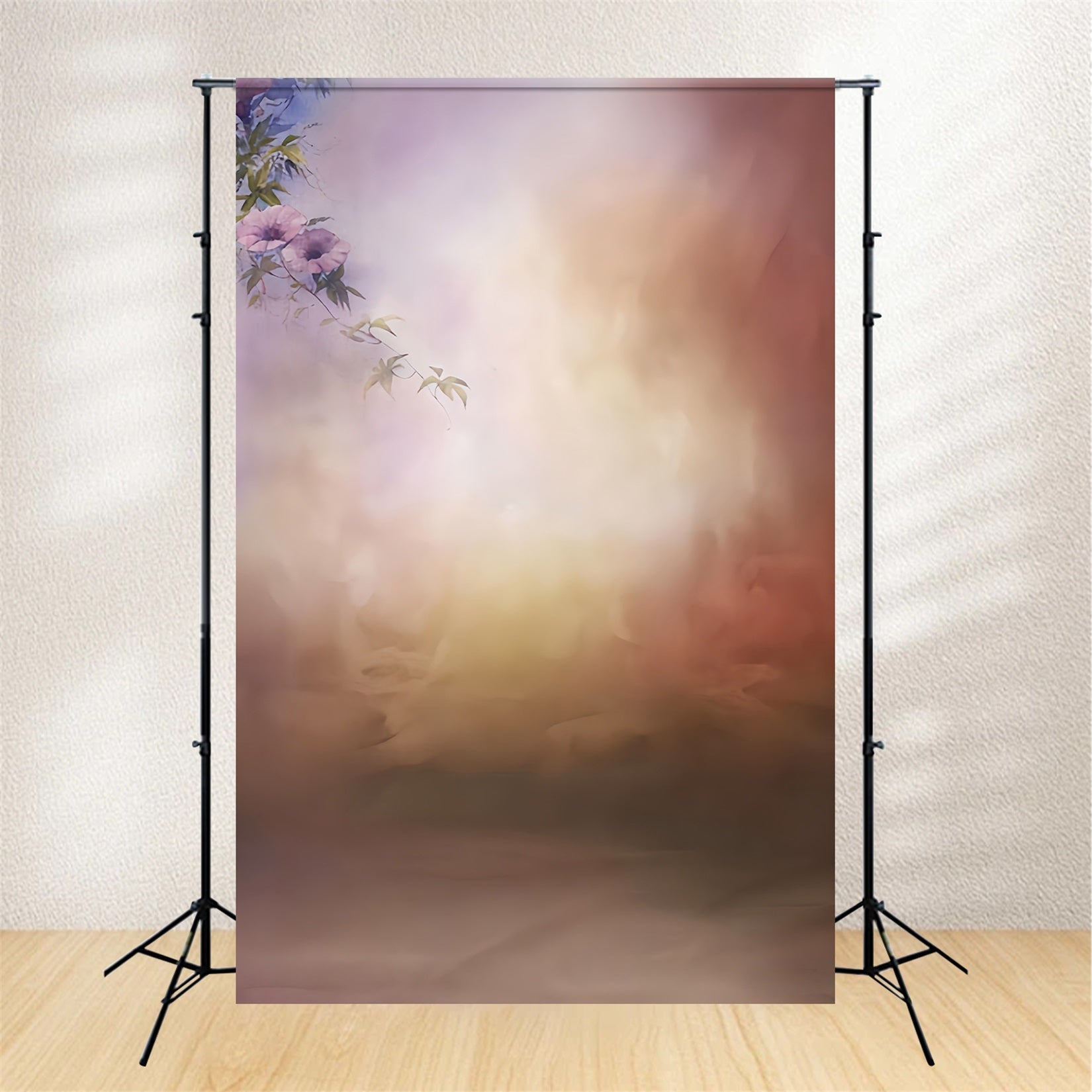 Porträt-Fotohintergrund Warmer Blumen-Farbverlauf Schulporträt-Fotohintergrund LXX59-467