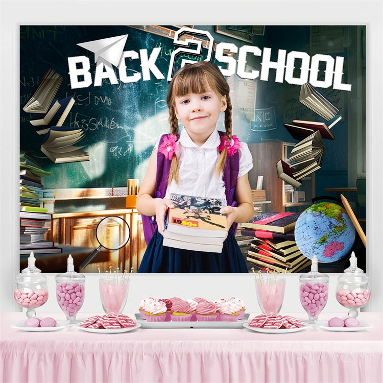 Schule Klassenzimmer Backdrop Vintage Klasse Vibes benutzerdefinierte Hintergrund LXX6-17