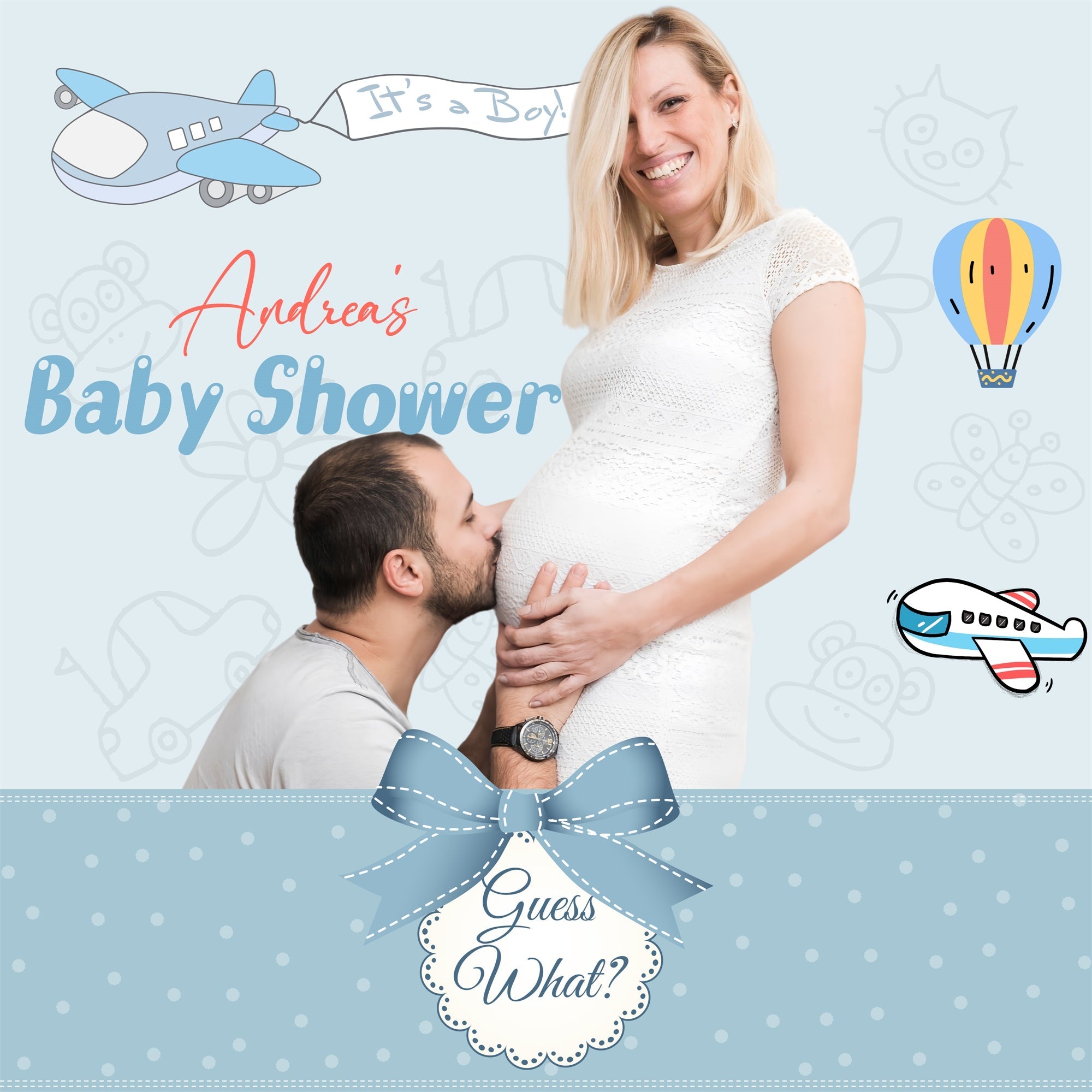 Baby Shower Backdrops Wolke Soft Love Personalisierter Hintergrund LXX6-235