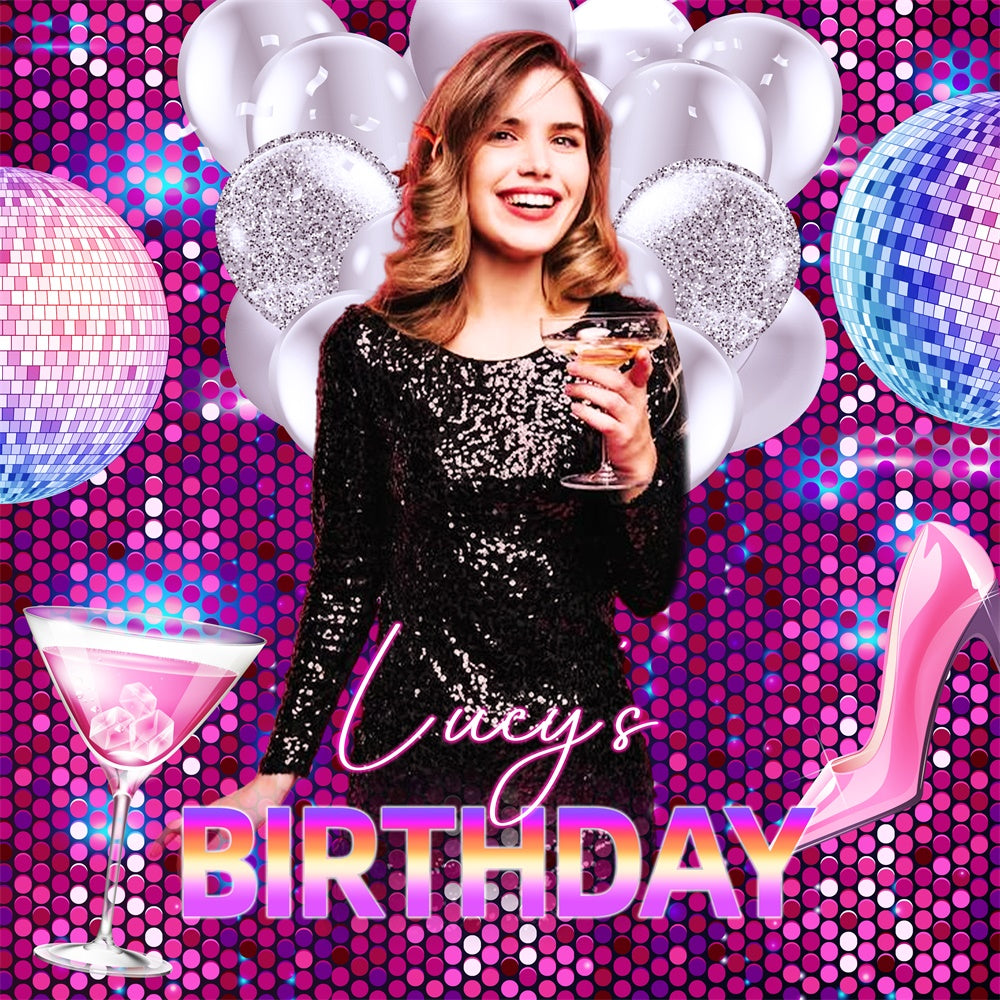 Geburtstag Backdrop Ideen Pailletten Sparkles Party Custom Backdrop LXX6-73