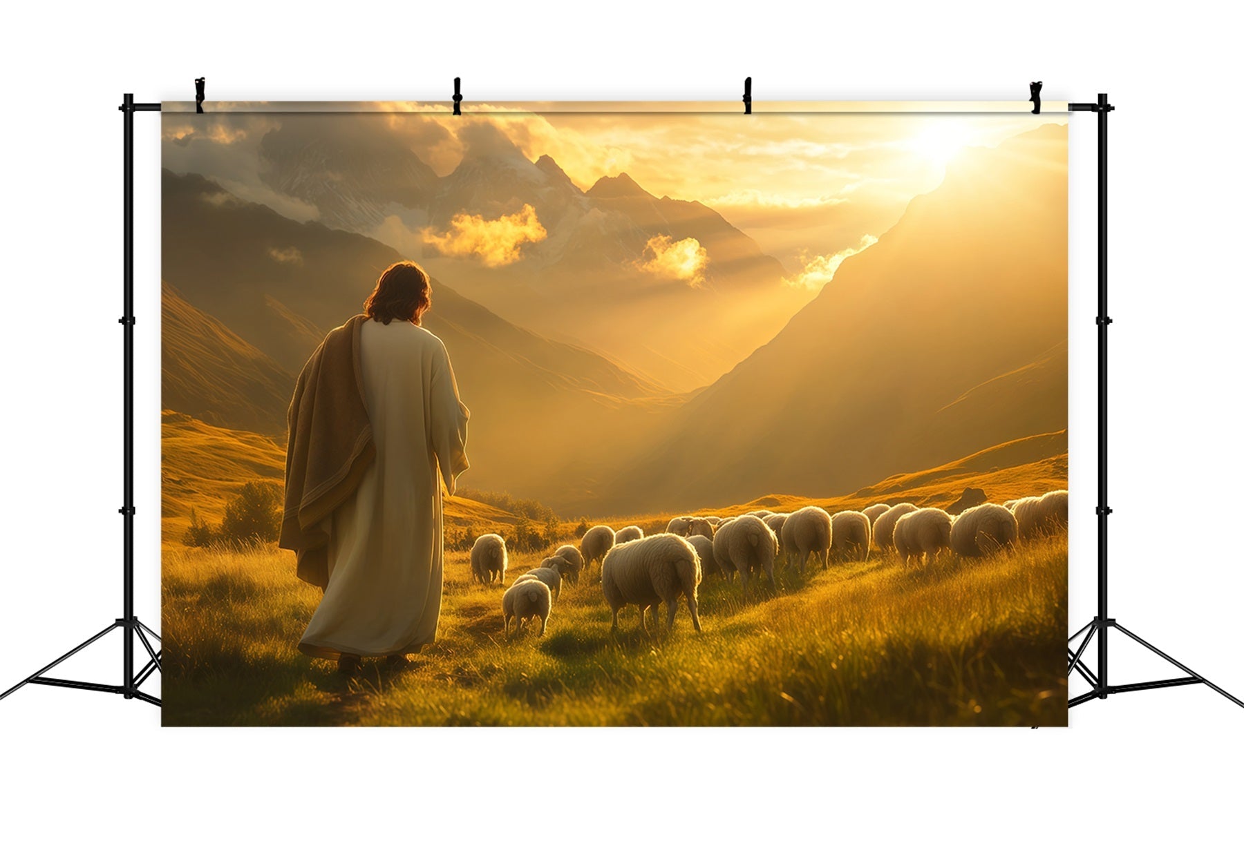 Religiöse Oster-Hintergründe Talglühen Er ist auferstanden Oster-Fotohintergrund LXX61-145