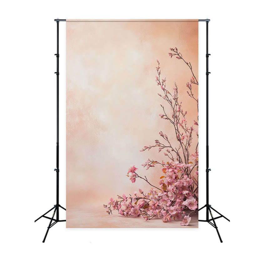 Porträtfotografie-Hintergrund Blush Cherry Blossom Studio-Porträt-Hintergründe LXX61-5