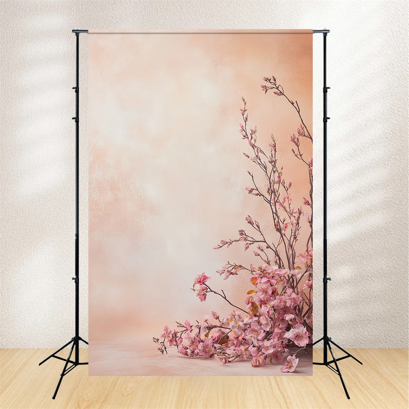 Porträtfotografie-Hintergrund Blush Cherry Blossom Studio-Porträt-Hintergründe LXX61-5