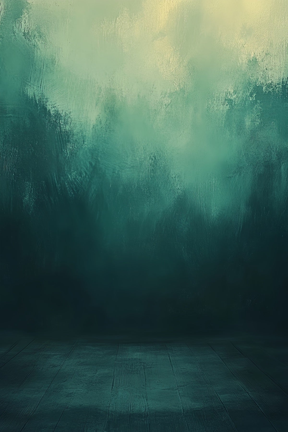 Fotografie-Porträt-Hintergrund Teal Ombre Studio Textur Grüner Foto-Hintergrund LXX61-9