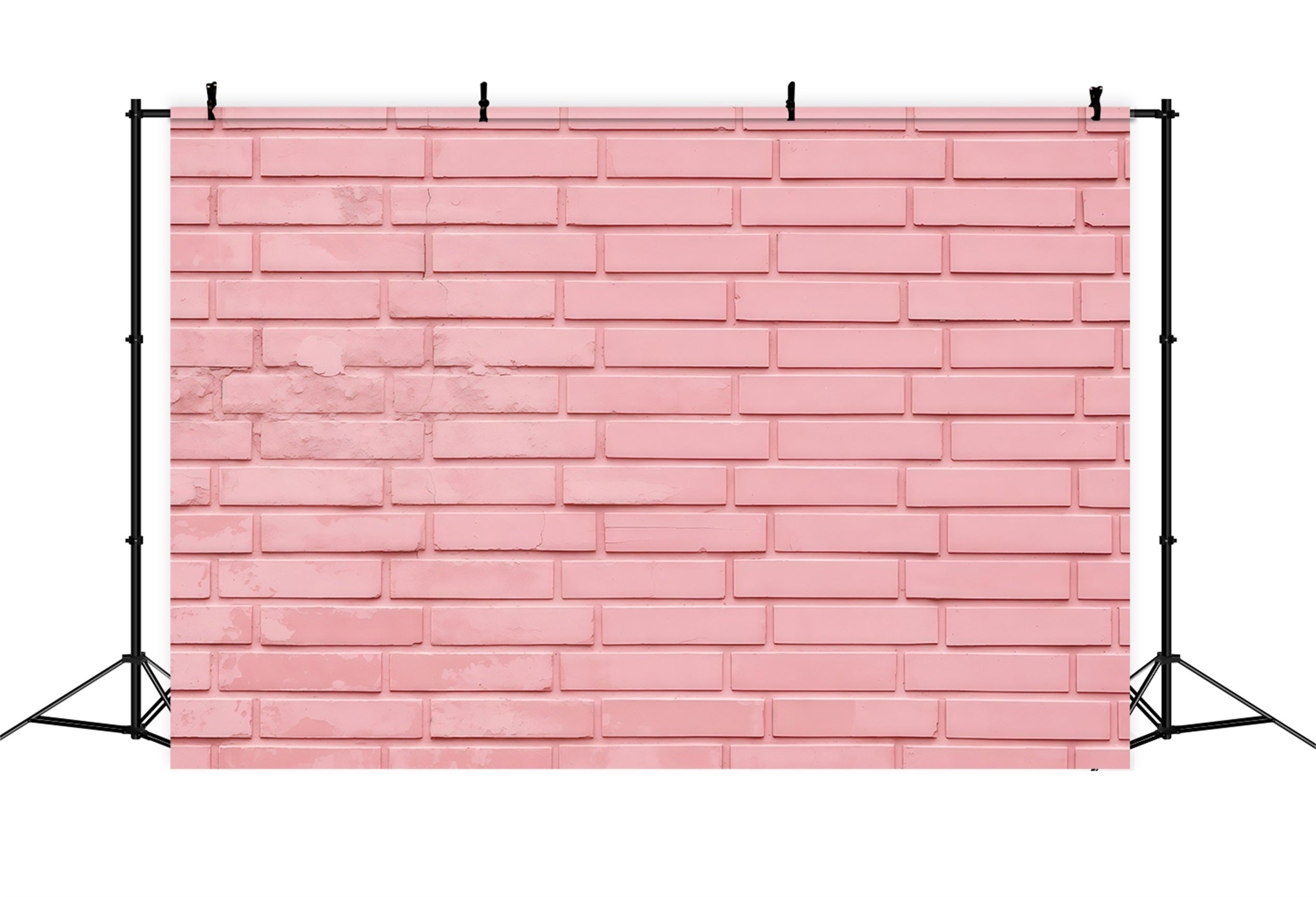 Hintergrund für den Muttertag mit rosa Backsteinmauer und minimalistischer Backsteintextur – Ideen für Fotohintergründe zum Muttertag LXX63-25