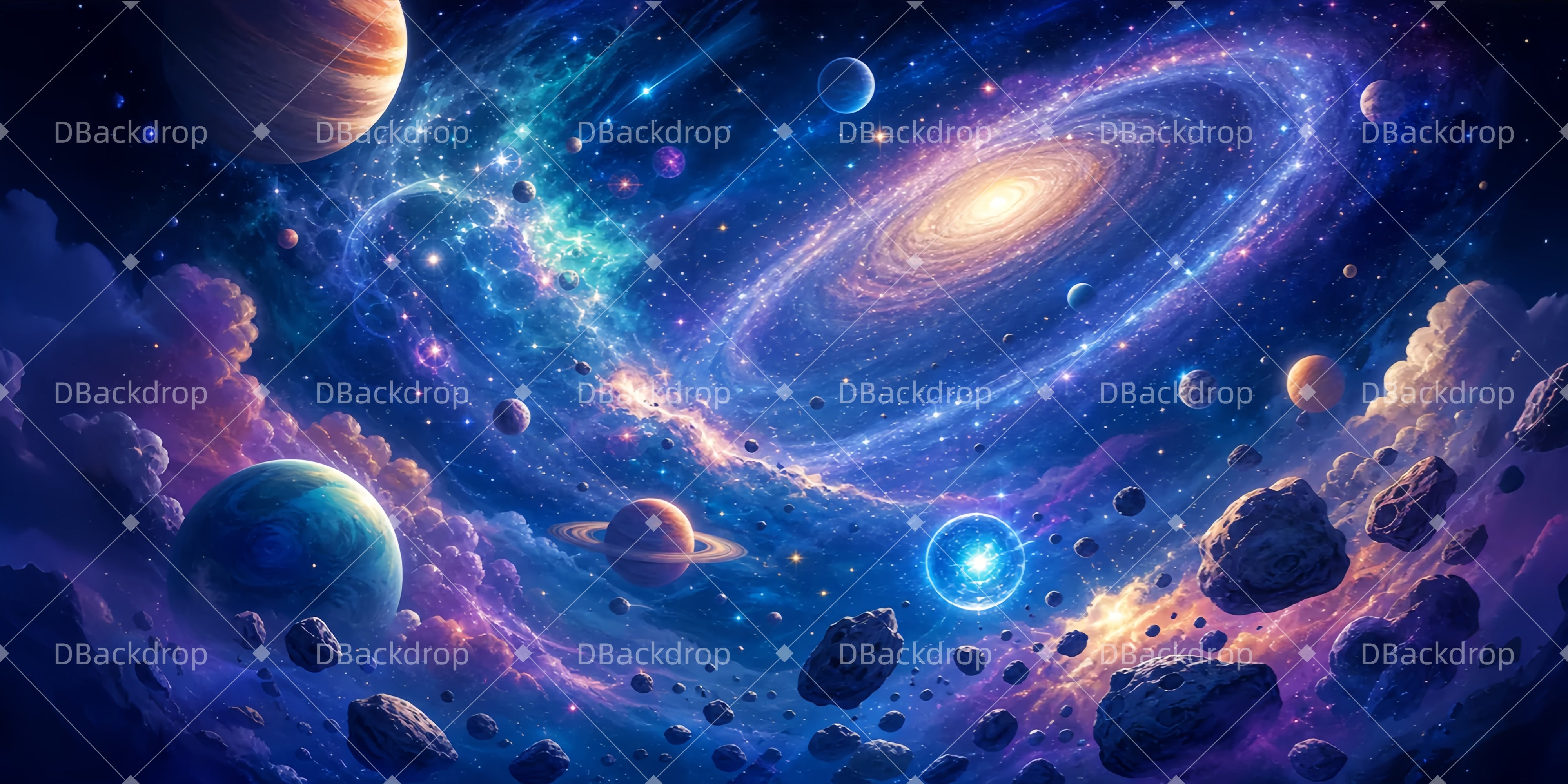 Galaxie Hintergrund Galaktisches Sternenfeld VBS Hintergrundkulisse LXX65-T17