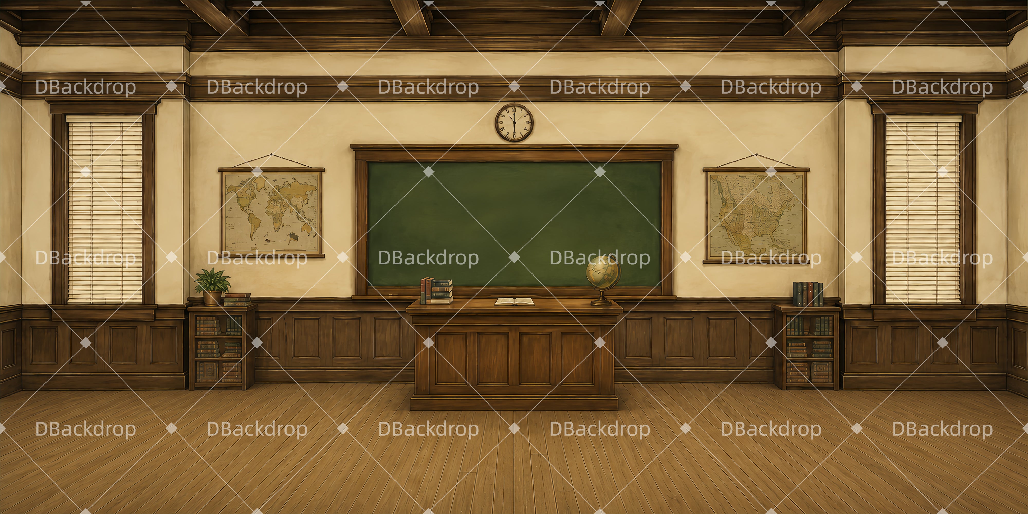Klassisches Schulklassenzimmer Bühnenbild für Theater LXX65-T87