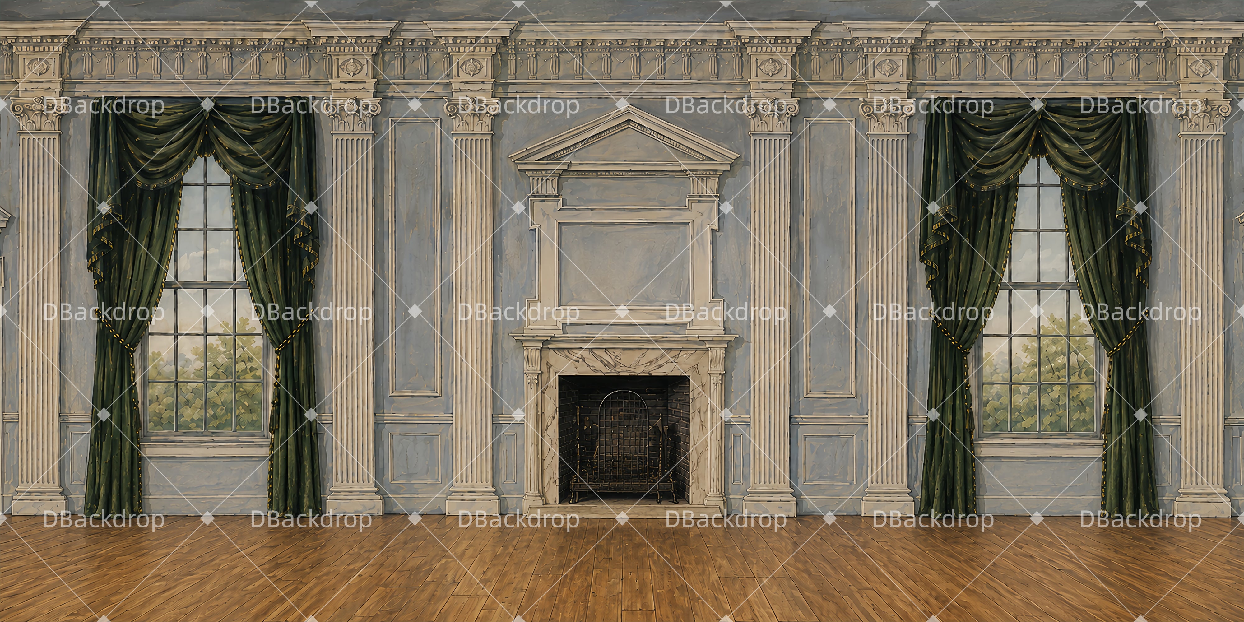 Theaterhintergrund Kammer des Kontinentalkongresses Bühnenkulisse LXX66-T43