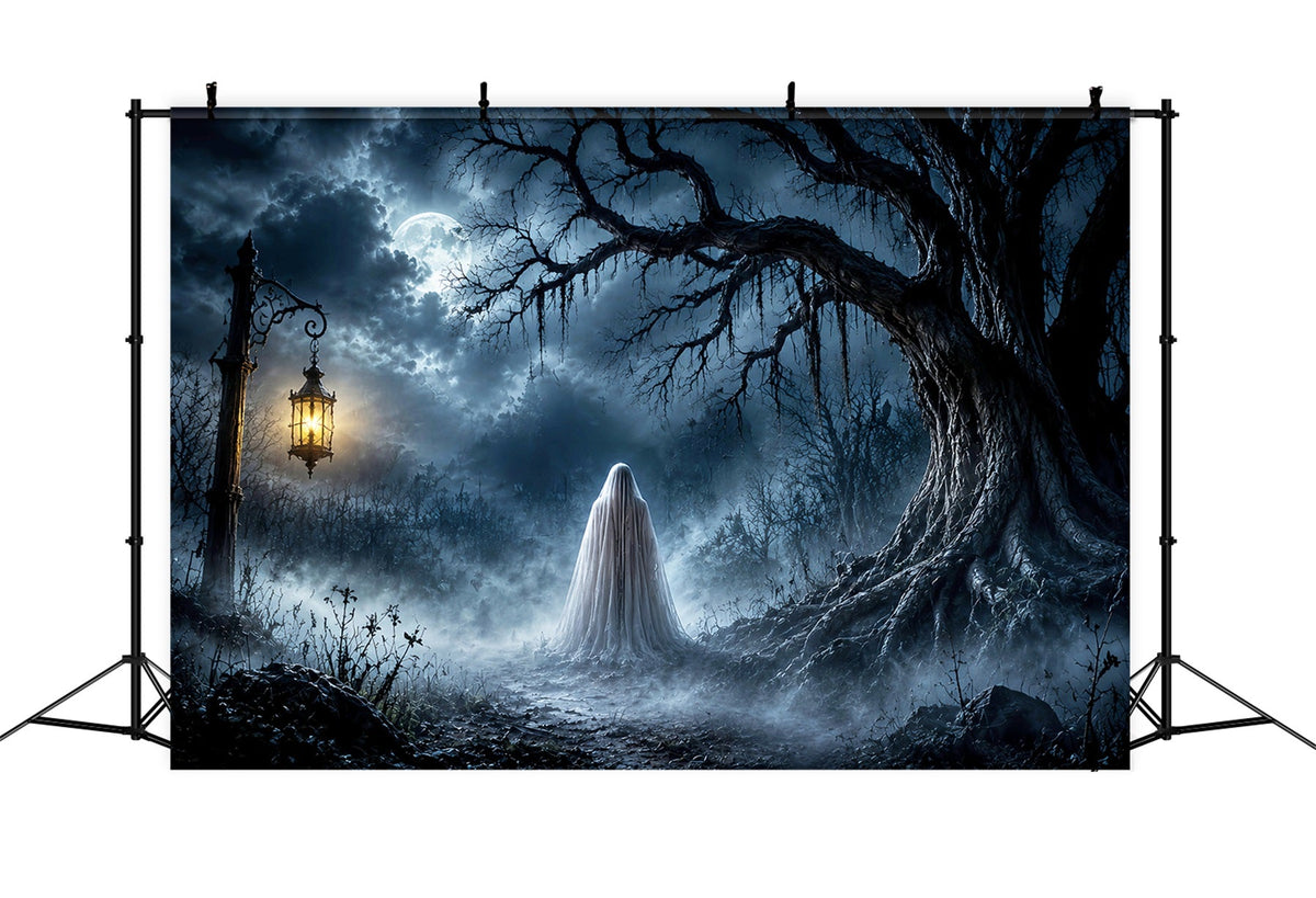 Halloween-Hintergrundfoto Spukwald Geisterlaterne Halloween-Party-Hintergrund LXX67-10